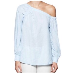Brochu Walker Blue The Ceola Off Shoulder Blouse Coastal Spring